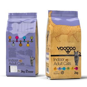غذا خشک وودوو مخصوص گربه(INDOOR ADULT) بالغ 2 کیلویی